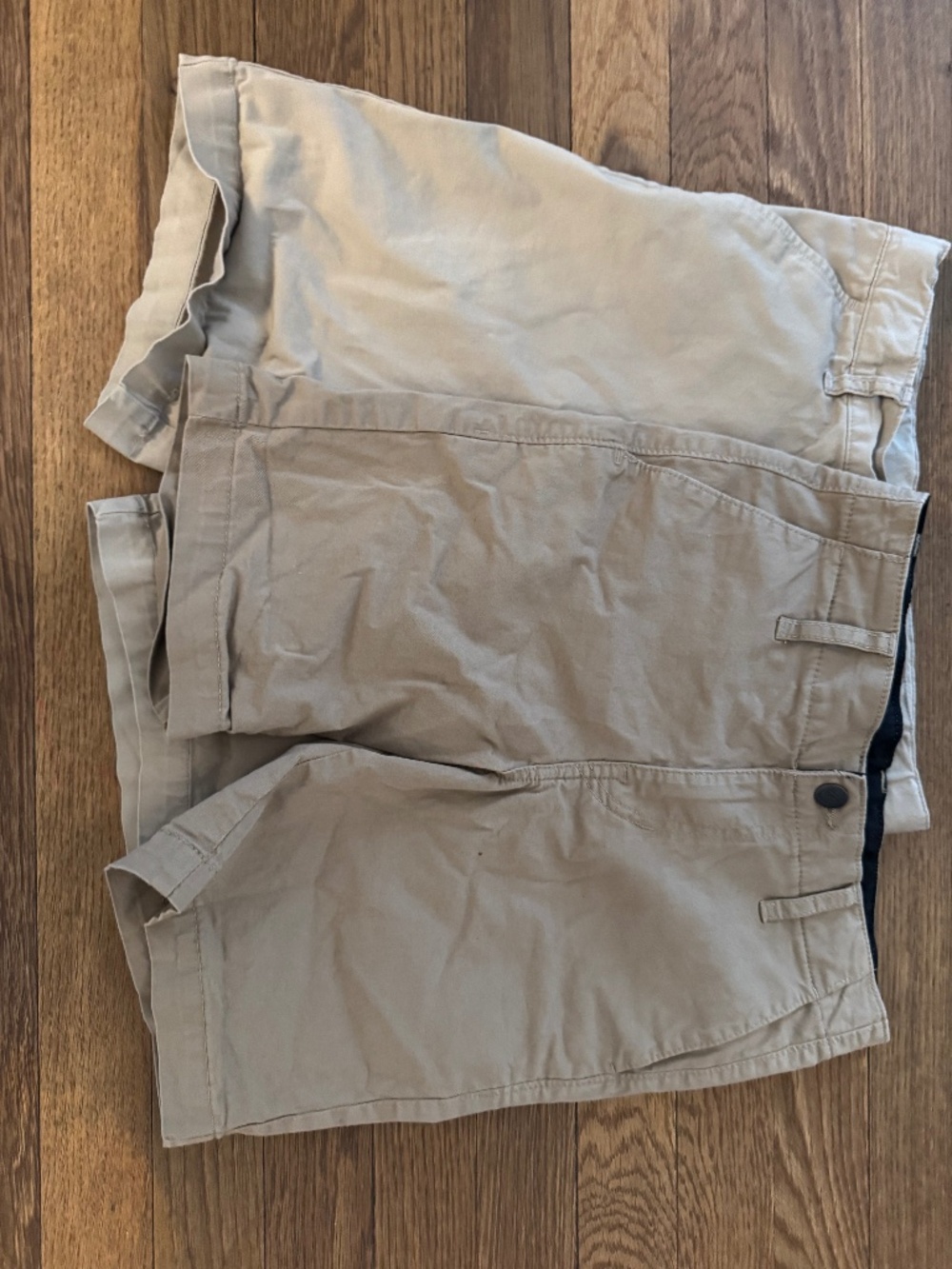 Lot of 2 khaki shorts Cat & Jack 12 and Volcom 25